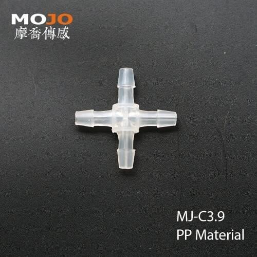 2020 Free shipping!! MJ-C3.9 PP material Plastic hose joint multiple pass pipe connectors 4mm four way pipe fitting(100pcs/lots)