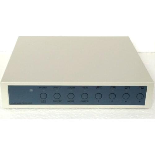 Charmvision VS401 4 chs screen CCTV DVR real time color video quad real time system swich proccesor remote control power adaptor