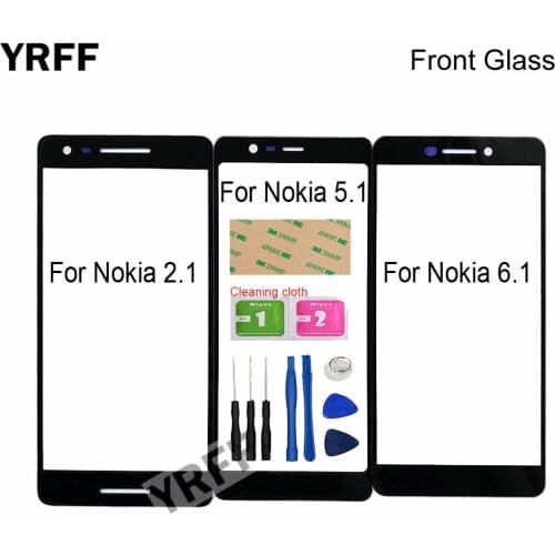 5.5'' (No Mobile Touch Screen) Outer Glass For Nokia 6.1 5.1 2.1 Front Glass Panel Replacement
