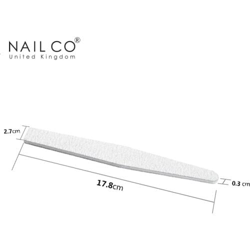 NAILCO Gray Sponge Sand Strip Bar Fine Round Surface Side Durable Use Many Times Nail Art Polishing Tool Manicure