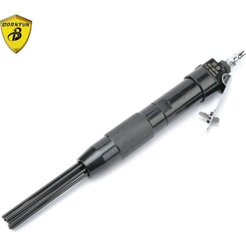 Borntun Pneumatic Air Needle Scaler 12pcs 3mm*180mm Needles Rust Removing Machine for Burr Weld