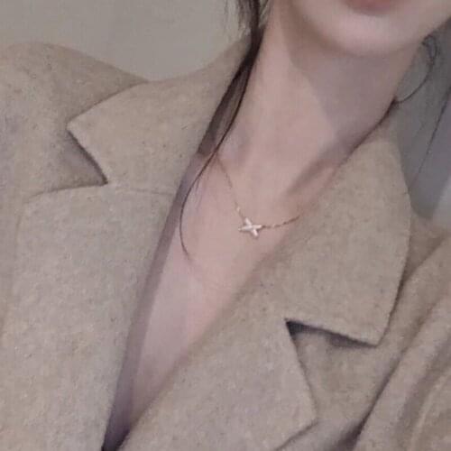 Brand Pure 925 Luxury wedding Jewelry For Women Steam Punk Neckalce Hot Party Pendant Fashion Punk Rose Gold Party Necklace