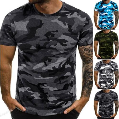 Cofekate Mens Camouflage T-Shirts