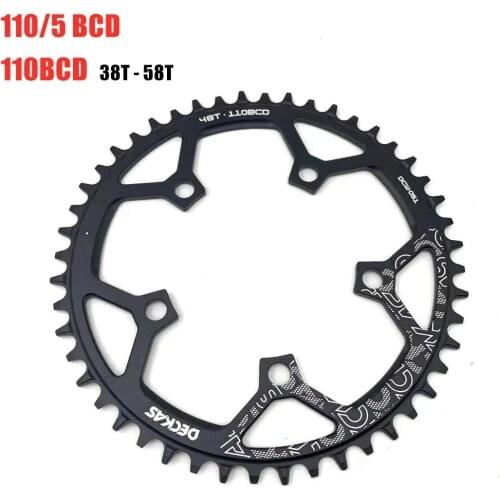 Deckas 110/5 BCD 110BCD Road Bike Narrow Wide Chainring 36T-58T Bike Chainwheel For shimano sram Bicycle crank Accessories