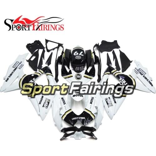 Injection ABS Complete Fairing Kits For Suzuki GSXR 600-750 GSXR 750 K8 2008 2009 2010 Year Motorcycle White Black Gold Fairings