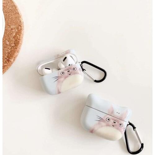 Ins Japan Cartoon Totoro cute Ghibli Miyazaki Anime Headset Earphone Wireless Case For Apple Airpods Pro 1 2 3 Protective Cover