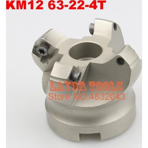 KM12 63-22-4T 45 Degree Shoulder Face Mill Head CNC Milling Cutter,milling cutter tools,carbide Insert SEHT1204