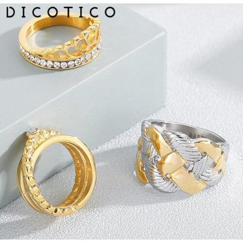 Rings Stainless Steel Metal Anillos Mujer Women For Ring Cubic Zircon Wedding Bague Jewelry Accessories Free Shipping 2021