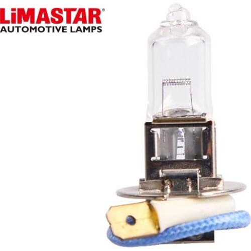 LIMASTAR 2X（10PCS/SHRINK WRAPPED） H3 LED CAR ACCESSORIES HALOGEN BULB CLEAR HEAD LIGTING CAR LAMP 12V 55W Super White 6000K