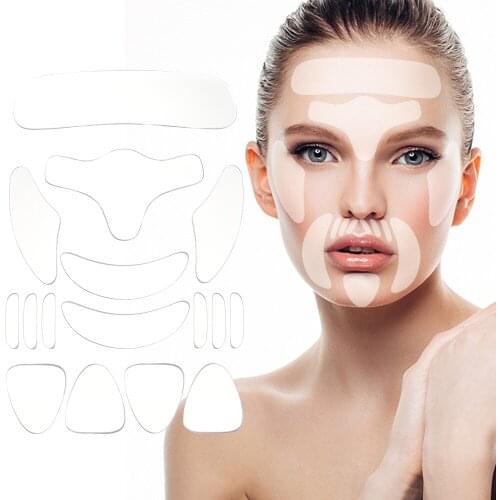 Reusable Silicone Wrinkle Removal Sticker Face Forehead Neck Eye Sticker Pad Anti Aging Patch Face Lifting Mask Skin Care Tools