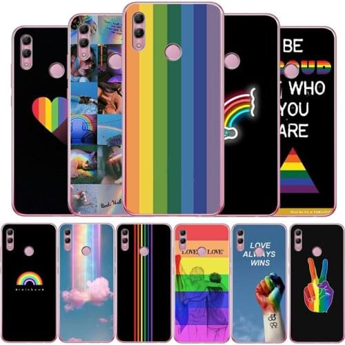 Gay Lesbian LGBT Rainbow Pride Soft Silicone Phone Case For Huawei Honor 9 10 20 30 lite 20 30 PRO MATE 10 20 30 PRO 20 30 lite