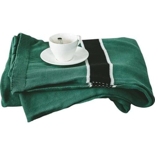 Soft stripe knitted blanket Blankets On The Bed Throw Quilt Bed 130*180cm Bedspread Blanket