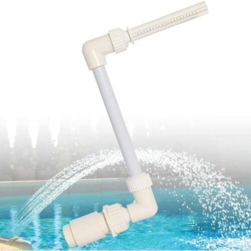Swimming Pool Waterfall Fountain Nozzle Tube Connector Head Kit Water Pond Joint Floating Device PVC Garden Decoration Supplies