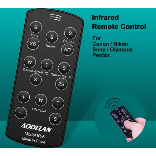AODELAN Camera Remote Control - Universal Wireless Controller Shutter Release for Canon 6D 70D T7i For Nikon Sony Pentax Olympus