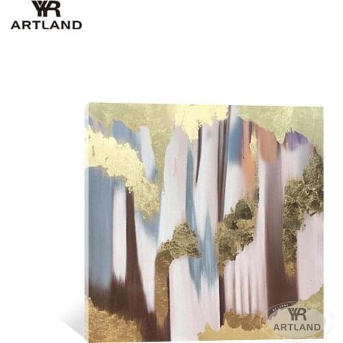 Christmas decorations gold abstarct poster home wall decor Pure handmade acrylic on canvasкартина на стену лофт for living room