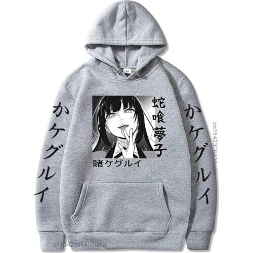 Kakegurui Hoodies Cosplay Casual Yumeko Jabami Hoodies Men Aesthetic Harajuku Anime Hoodie Hooded Clothes