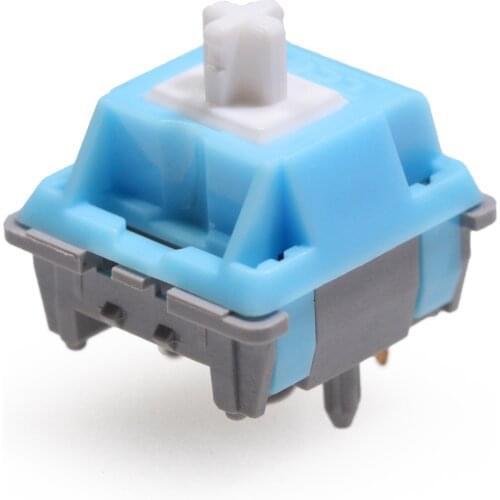 LCET Grace Switch RGB Linear 50g Switches For Mechanical keyboard mx stem 5pin Blue Grey body white stem