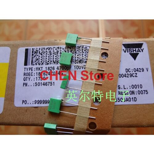 20PCS/50PCS ERO MKT1826 472/100V P5MM 100V4700PF green Audio film capacitor ERO1826 0.0047UF/100V Copper VISHAY MKT 1826 4N7