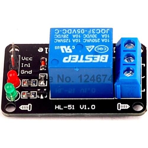 5pcs 1 Channel Relay Module 5V lamp Low level for SCM Household Appliance Control