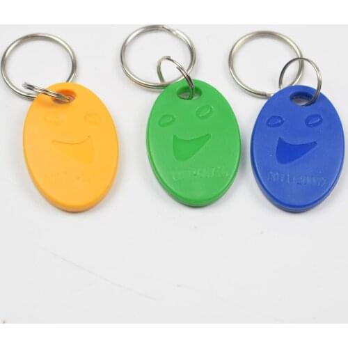 100pcs/Bag RFID Key Fobs Ring 125KHz TK4100/EM 4100 Proximity ABS ID Key Tags for Access Control