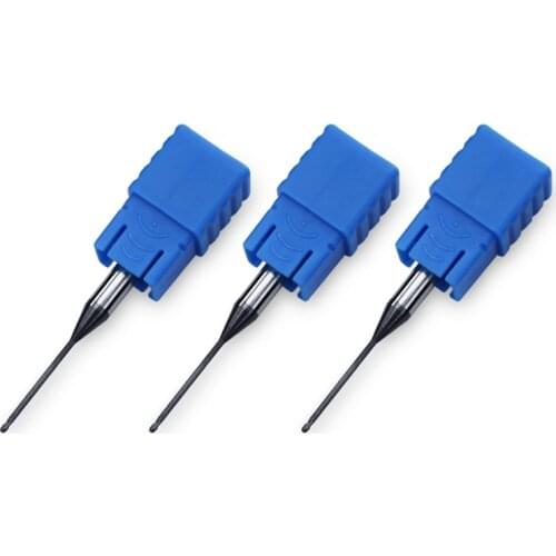 2Flutes R0.5 R0.75 R1 HRC55 solid carbide Long neck Ball Nose End Mills CNC deep groove cutter milling cutters Router bit knife