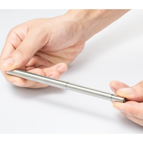 3 Piece Set Telescopic Straws Stainless Steel Straws Creative Folding Straws Scratch Resistant Telescopic Straws Set With Brush