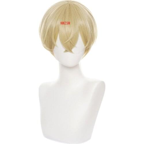Anime Tokyo Revengers Chifuyu Matsuno Short Wig Cosplay Costume Heat Resistant Synthetic Hair Men Women Party Wigs