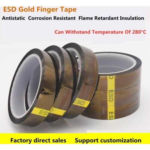 ESD Anti-Static High Temperature Tape BGA Tape Thermal Insulation Tape Polyimide Adhesive Insulating adhesive Tape 3D printing