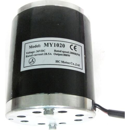 800W 36V DC Electric Brushed Motor 2800RPM Chain Electro Motor For E Bike Scooter Drive Speed Control Electric Scooters