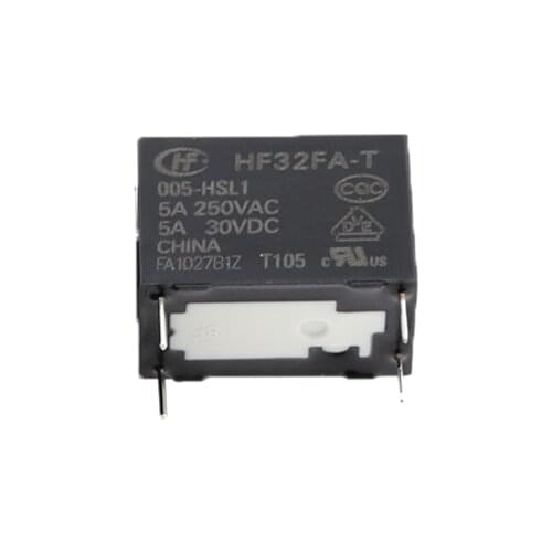 HOT NEW 5V relay HF32FA-T-005-HSL1 HF32FA T 005 HSL1 HF32FAT005HSL1 A set of normally open 5VDC DC5V 5V 5A 250VAC 4PIN