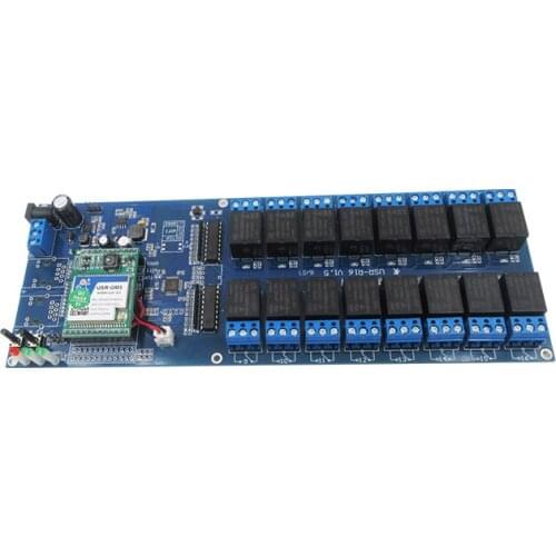 GPRS Network Relay Module Phone Control Remote Control Switch 16 Channel Support Modbus 12v 24v 48v