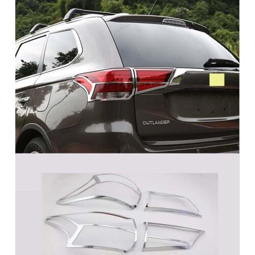 Chrome ABS Rear Tail Light Lamp Cover Trim For 2016-2020 Mitsubishi Outlander (4PCS)