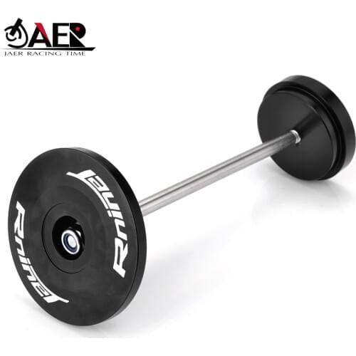 JAER Motorcycle Rear Axle Fork Wheel Protector Crash Sliders Cap Pad for BMW R Nine T RNine T 2014 2015 2016 2017 2018