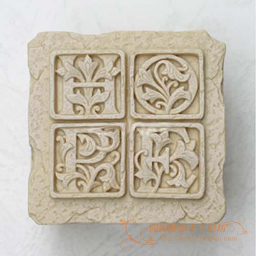 Stone Carving Window Silicone Soap mold DIY Handmade Craft 3d soap molds S214