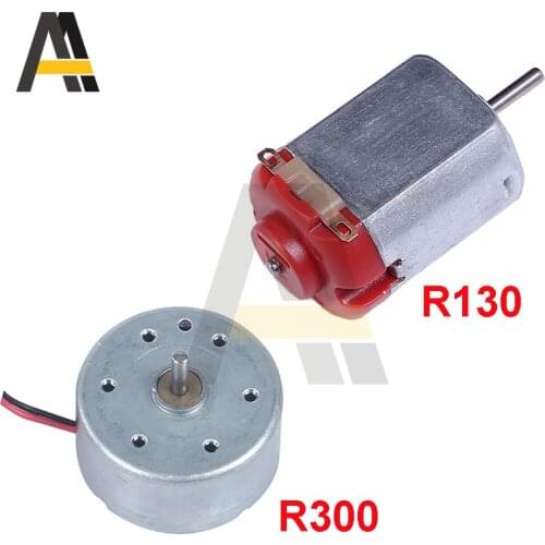 Mini R130/300 Motor Speed Strong Magnetic Toy Car DIY Motors DC 3V/5V 6200-8000RPM Electric Machinery for Scientific Experimenta
