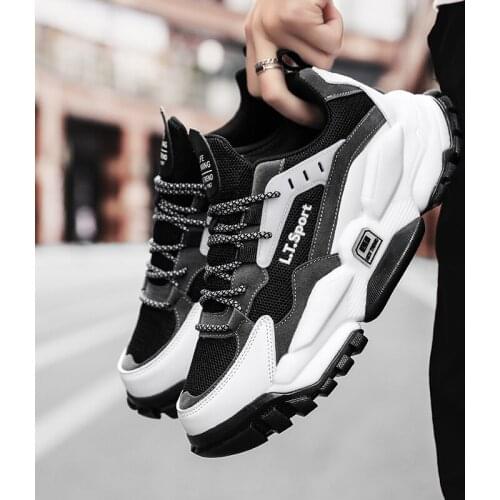 2021 Sneakers Rubber Platform Chunky Outdoor Men Running Shoes Zapatillas Hombre Footwear Casual Mens Trainers Jogging Sneakers