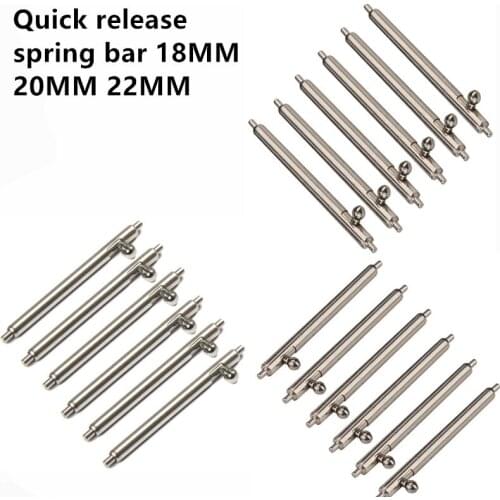 1.5mm Diameter 6PCS / 20PCS Wwatch Repair Tools & Kits 18MM 20MM 22MM 24MM Spring Bar Watch Parts 304 Stainless Steel Watch Pin