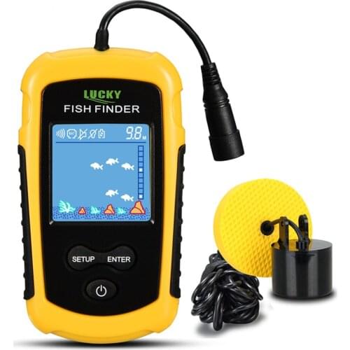 FFC1108-1 Alarm 100M Portable Sonar Fish Finders Fishing Lure Echo Sounder Fishing Finder Lake Sea Outdoor Fishing Supplies