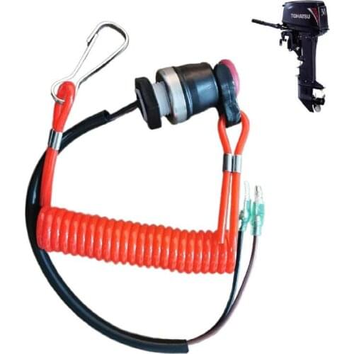 SAFETY LANYARD CORDS LOCK STOP SWITCH FOR TOHATSU NISSAN MERCURY MFS MD NSF NSD 3.5 4 5 6 8 9.8 15 18 90 115 OUTBORAD 353068210