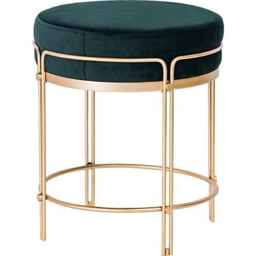 Luxurious and fashionable round stool, versatile and multicolor dressing stool