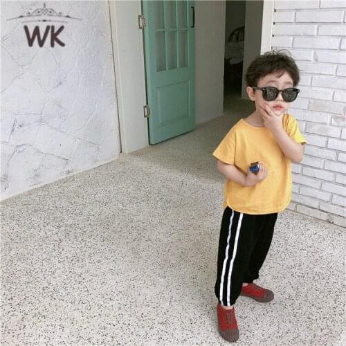 Fashion Sports Girls Boys Pants White Striped Candy Color School Cotton linen Spring Autumn Pant kids Anti-mosquito pants CP238