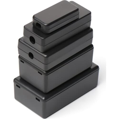 1pc ABS Plastic Waterproof Black DIY Housing Instrument Case Plastic Electronic Project Box Electric Supplies 5 Size