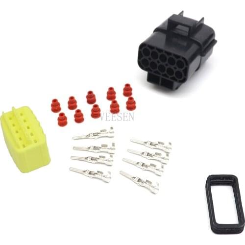 10Pin Way Male Lamp connector Auto Sealed Electrical Car Waterproof Wire Connector Plug 5SET/10SET Truck Connectors