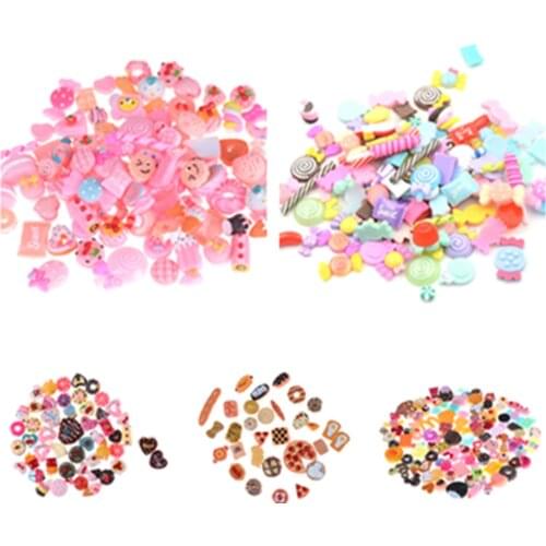 10pcs Cute Mini Play Toy Fruit Food Cake Candy Fruit Biscuit Donuts Miniature For Dolls Accessories Kitchen Play Toys