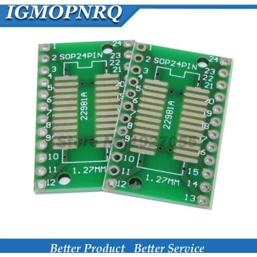 5PCS/lot SOT24 MSOP24 SOP24 UMAX to DIP24 Transfer Board DIP Pin Board Pitch Adapter new