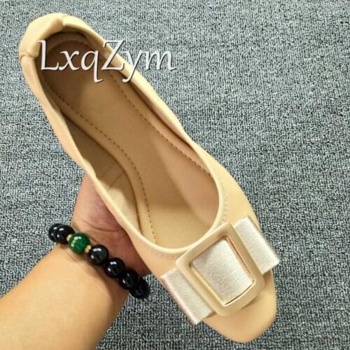 Brand Design Ballet Flats Womens Slip On Lazy Shoes Female Real Leather Moccasins Bowknot Loafers Lady Soft Foldable Boat Shoes