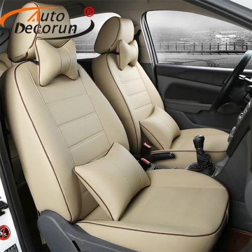 AutoDecorun custom PU leather covers seat for Mitsubishi ASX 2013 2014 seat cover car accessoires seat cushion covers 16 PCS/set