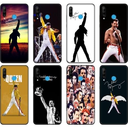 Black tpu Case For Huawei Honor 20 Lite 10 10i 20S 30S 30 For Honor 7A 5.45 Inch 7C 5.7 Inch Case Freddie Mercury Queen band