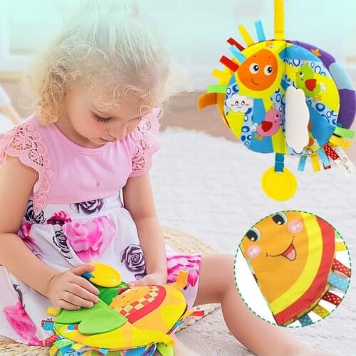 Baby Round Cloth Books 0-12 Months Early Learning Develop Cognize Reading Ring Toys Kids Puzzle Educational Fabric Book игрушк