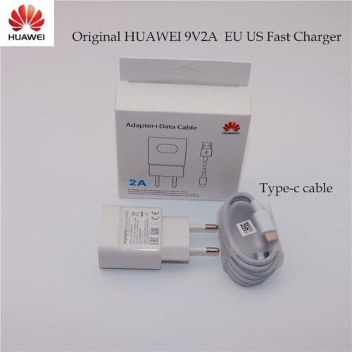 For QC2.0 EU Charger adapter voor Honor play 9 Nova 2 2i 3 3e 4 p9 mate 20 P10 lite 9v2a charger type c usb HW-059200EHQ